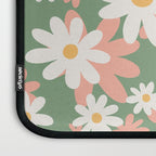 Flower Market London, Pastel Daisies Retro Print Laptop Sleeve Gallery Image 3