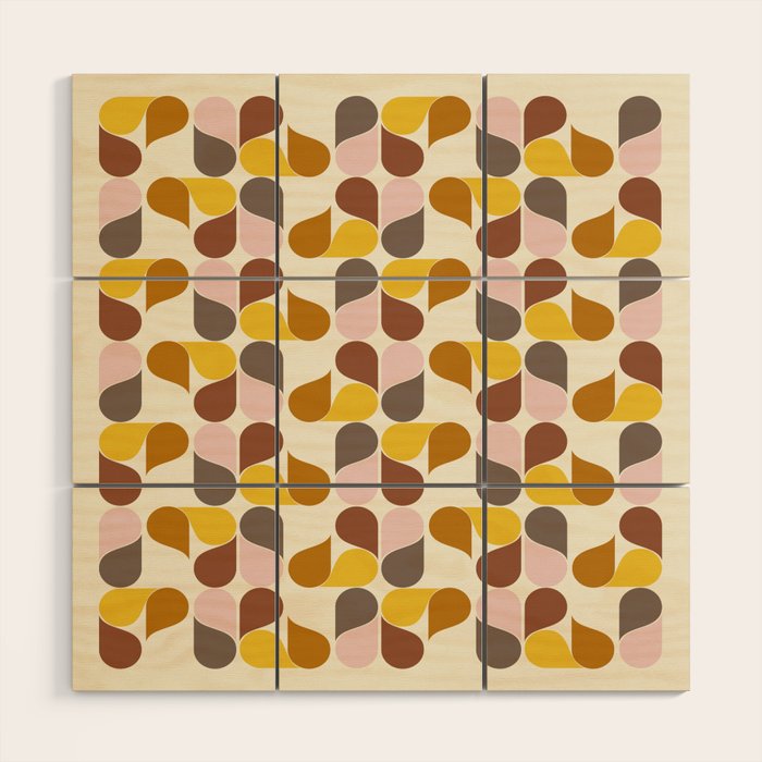 Abstract Leaves 1 Wood Wall Art Gallery Image 1