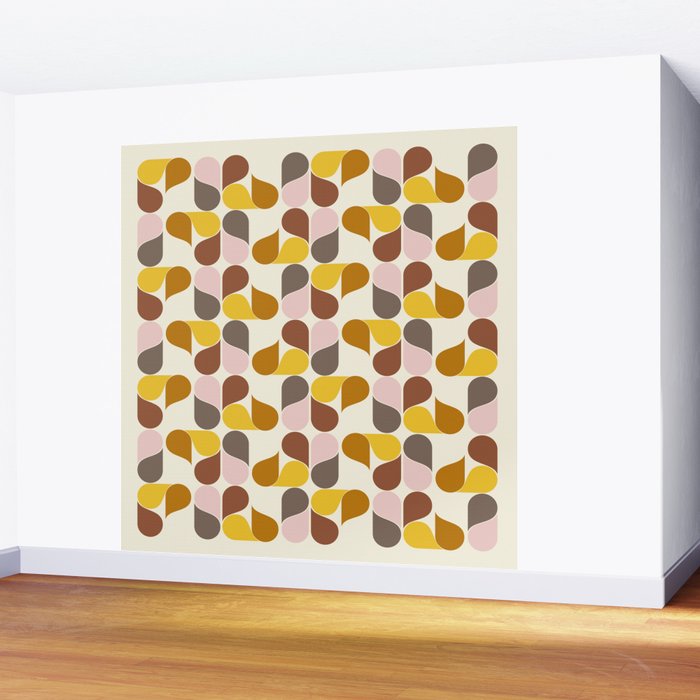 Abstract Leaves 1 Wall Mural Gallery Image 2