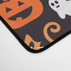 Halloween party illustrations orange, black Desk Mat Gallery Image 4