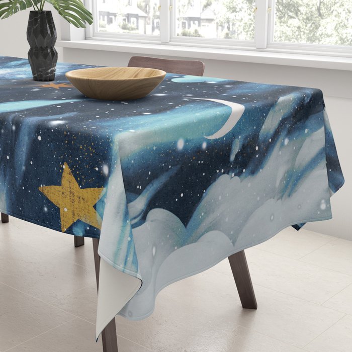 Moonlit Cloud Fantasy A Tablecloth Gallery Image 3