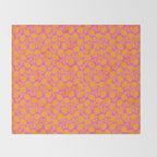 Boho Blooms - Yellow Throw Blanket Gallery Image 2