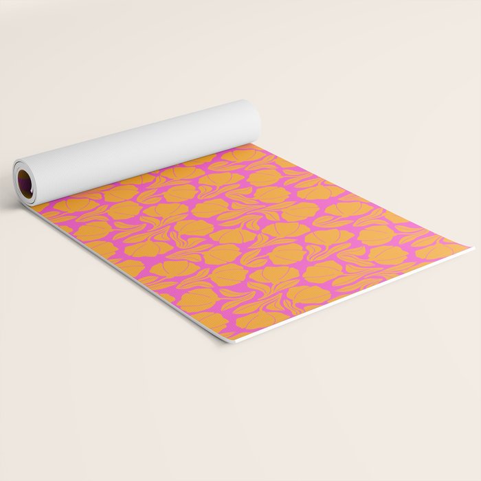 Boho Blooms - Yellow Yoga Mat Gallery Image 2