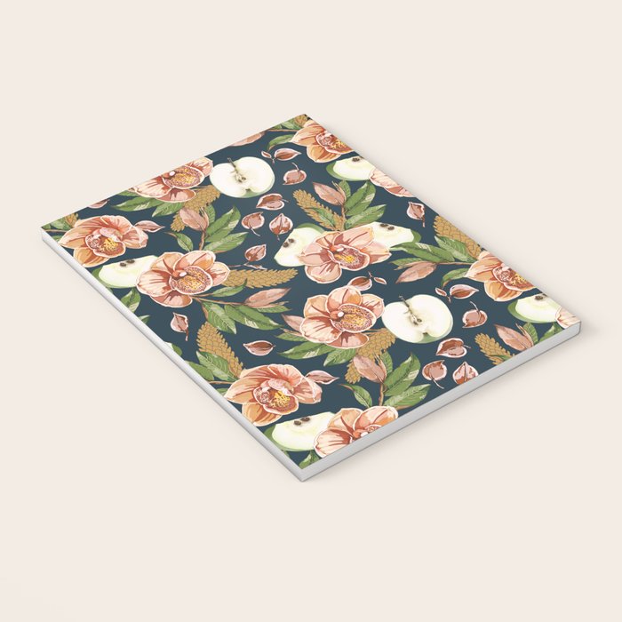 Tropical flowers autumn field D Notebook Gallery Image 3