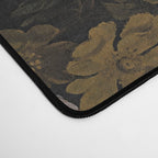 Antique Botanical Roses And  Chamomile Midnight Garden Desk Mat Gallery Image 4