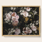 Antique Botanical Roses And  Chamomile Midnight Garden Serving Tray Gallery Image 1