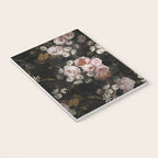 Antique Botanical Roses And  Chamomile Midnight Garden Notebook Gallery Image 3
