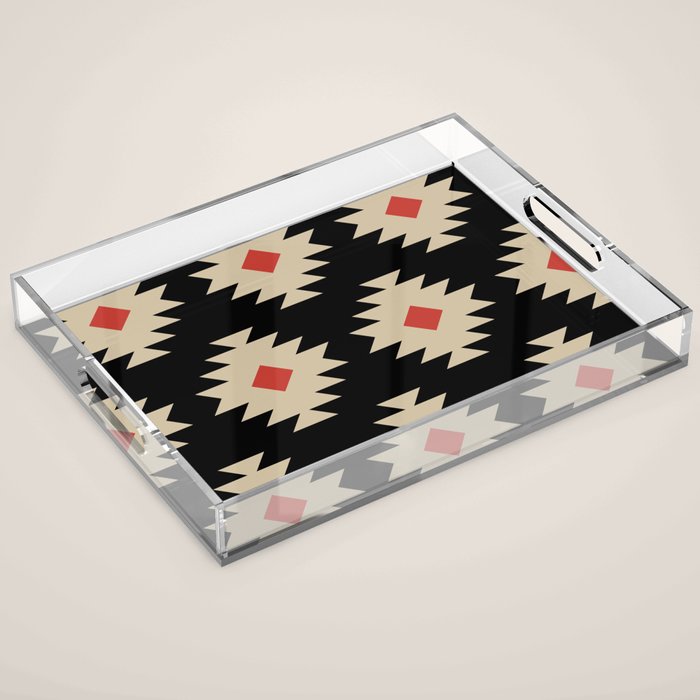 Native American Pattern 553 Acrylic Tray Gallery Image 1