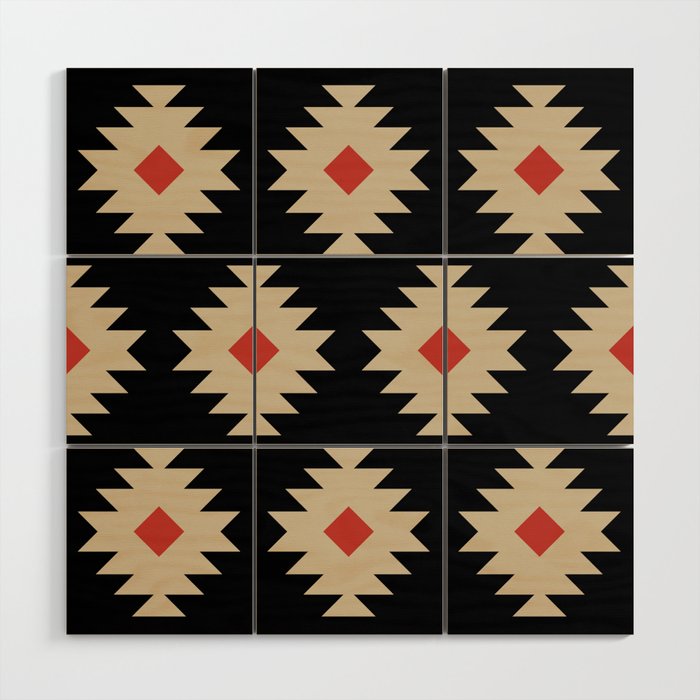Native American Pattern 553 Wood Wall Art Gallery Image 1