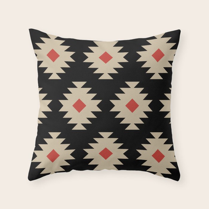 Native American Pattern 553 Throw Pillow Gallery Image 1