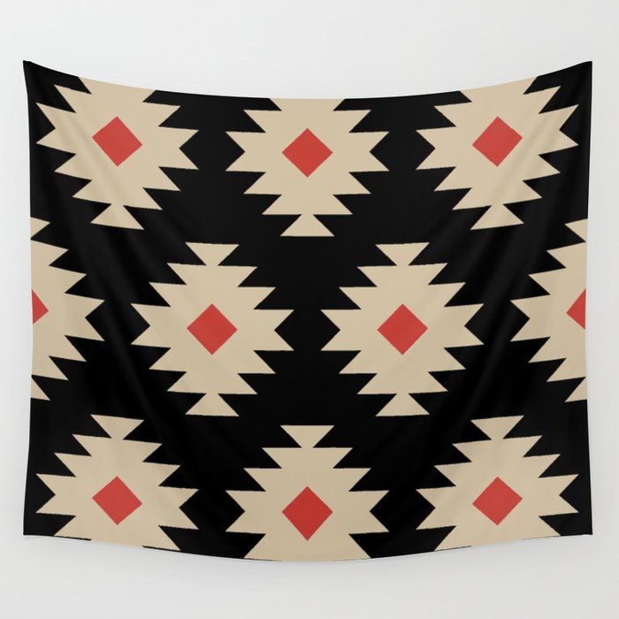 Native American Pattern 553 Wall Tapestry Gallery Image 1