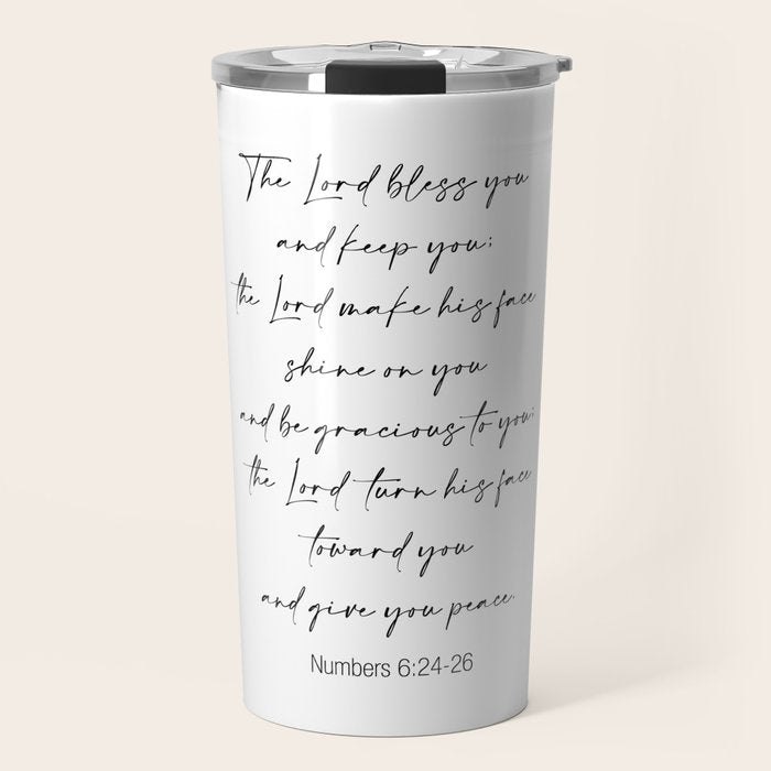 The Lord Bless You  - Numbers 6:24-26 Travel Mug Gallery Image 1