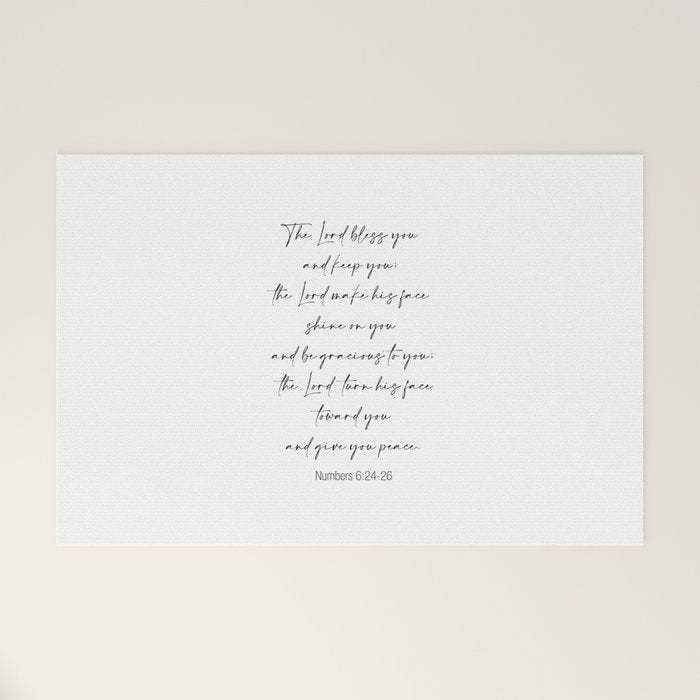 The Lord Bless You  - Numbers 6:24-26 Welcome Mat Gallery Image 1