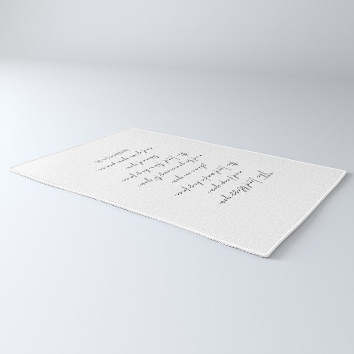 The Lord Bless You  - Numbers 6:24-26 Rug Gallery Image 3