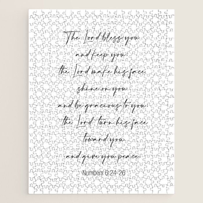 The Lord Bless You  - Numbers 6:24-26 Jigsaw Puzzle Gallery Image 1