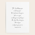 The Lord Bless You  - Numbers 6:24-26 Poster Gallery Image 4