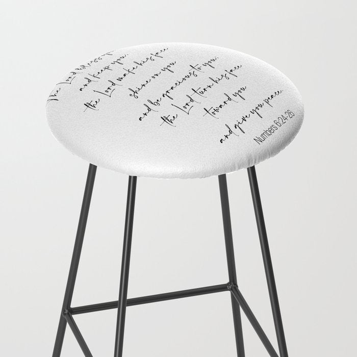 The Lord Bless You  - Numbers 6:24-26 Stool Gallery Image 2