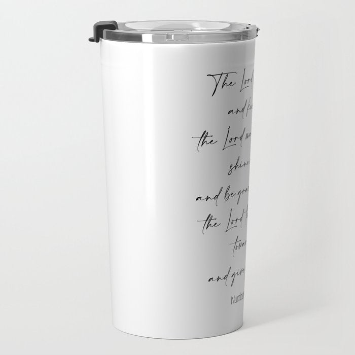 The Lord Bless You  - Numbers 6:24-26 Travel Mug Gallery Image 3