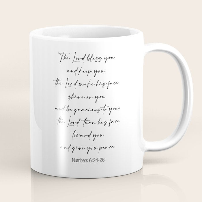 The Lord Bless You  - Numbers 6:24-26 Coffee Mug Gallery Image 1