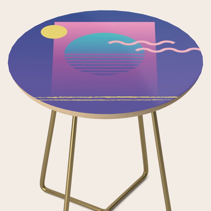 Memphis Pattern 36 / 80s - 90s Retro Side Table Gallery Image 2