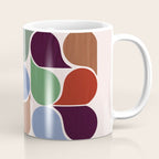 Colorful Geometric Raindrop Pattern Coffee Mug Gallery Image 1