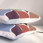 Colorful Geometric Raindrop Pattern Pillow Sham Gallery Image 3
