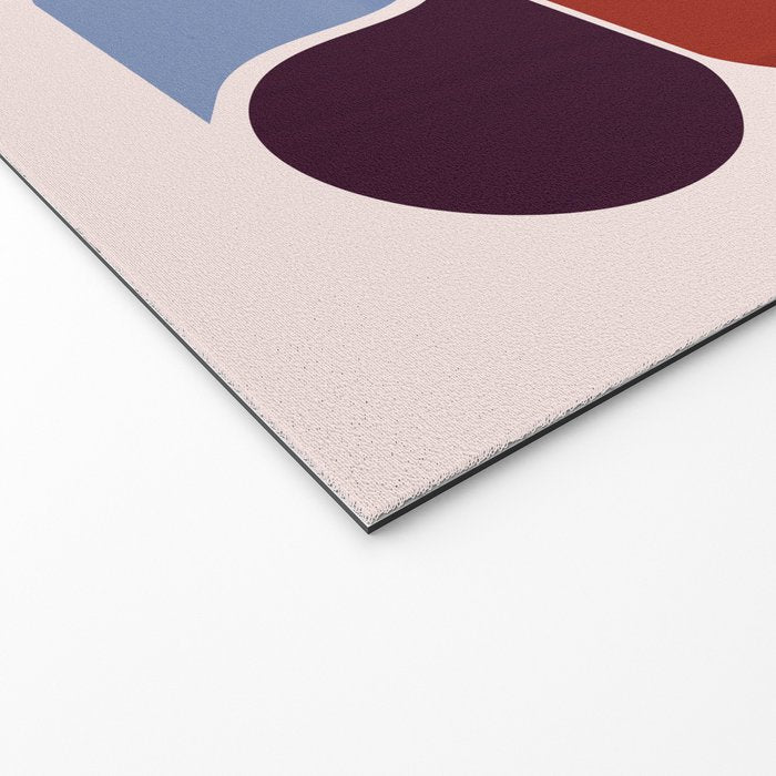 Colorful Geometric Raindrop Pattern Welcome Mat Gallery Image 2
