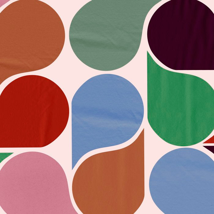 Colorful Geometric Raindrop Pattern Coffee Mug Gallery Image 2