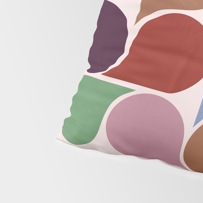 Colorful Geometric Raindrop Pattern Pillow Sham Gallery Image 4