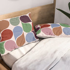 Colorful Geometric Raindrop Pattern Pillow Sham Gallery Image 2