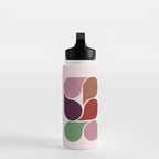 Colorful Geometric Raindrop Pattern Water Bottle Gallery Image 3
