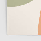 Abstract Shapes 55 in Sage Green and Terracotta (Rainbow Abstraction) Poster Gallery Image 3