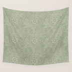 William Morris Marigold Sage Green Wall Tapestry Gallery Image 4