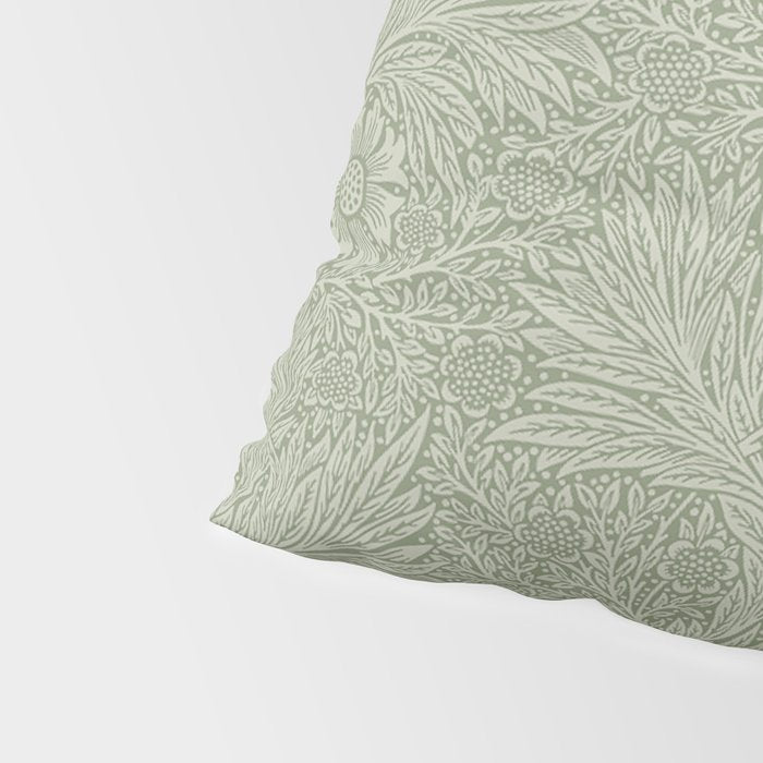 William Morris Marigold Sage Green Pillow Sham Gallery Image 4