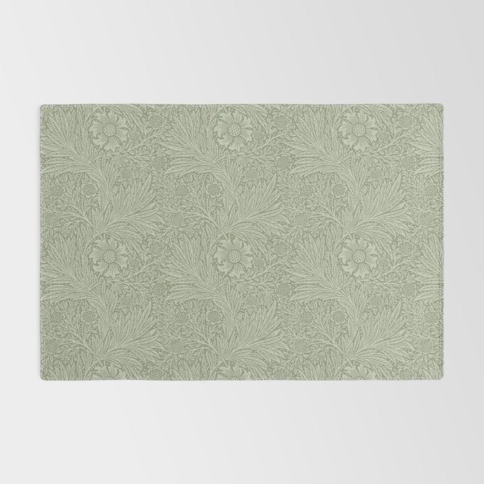 William Morris Marigold Sage Green Rug Gallery Image 2