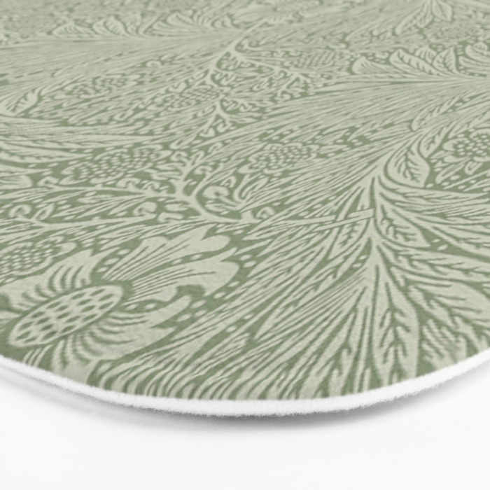 William Morris Marigold Sage Green Bath Mat Gallery Image 3