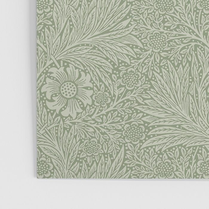 William Morris Marigold Sage Green Poster Gallery Image 3