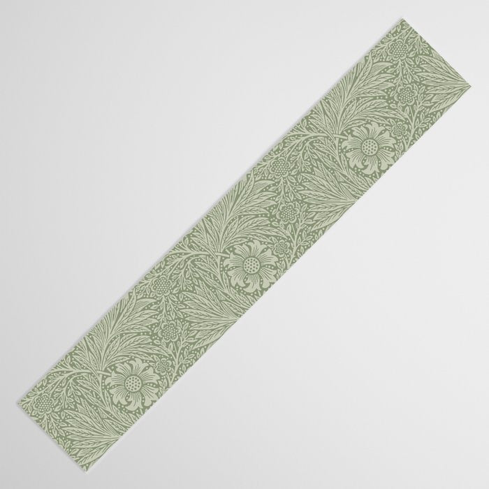 William Morris Marigold Sage Green Table Runner Gallery Image 3