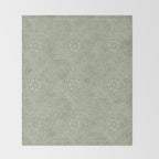 William Morris Marigold Sage Green Throw Blanket Gallery Image 2