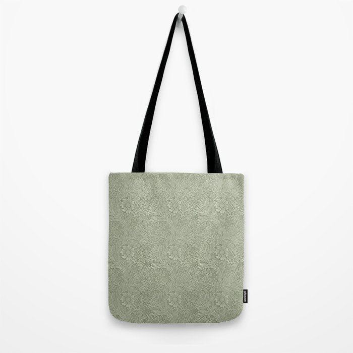 William Morris Marigold Sage Green Tote Bag Gallery Image 2