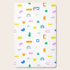 Fun colorful abstract summer shape pattern Cutting Board Gallery Image 1