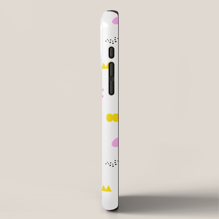 Fun colorful abstract summer shape pattern iPhone Case Gallery Image 2