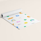 Fun colorful abstract summer shape pattern Yoga Mat Gallery Image 2