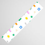 Fun colorful abstract summer shape pattern Table Runner Gallery Image 3