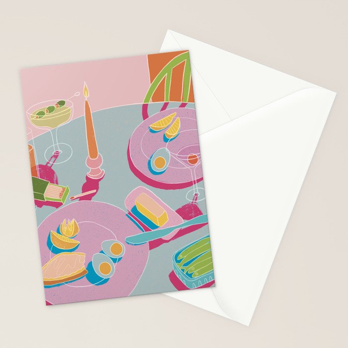 Drinks and Snacks Stationery Card Gallery Image 2