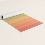 Colorful Retro Striped Rainbow Yoga Mat Gallery Image 2
