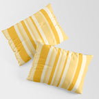 Classic Stripes XXII - Golden Sunshine Yellow Pillow Sham Gallery Image 3