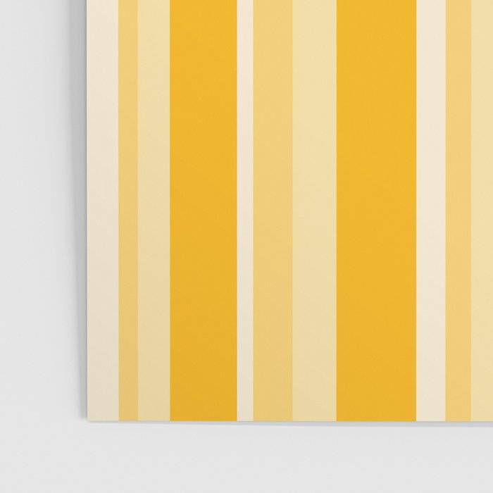 Classic Stripes XXII - Golden Sunshine Yellow Poster Gallery Image 3