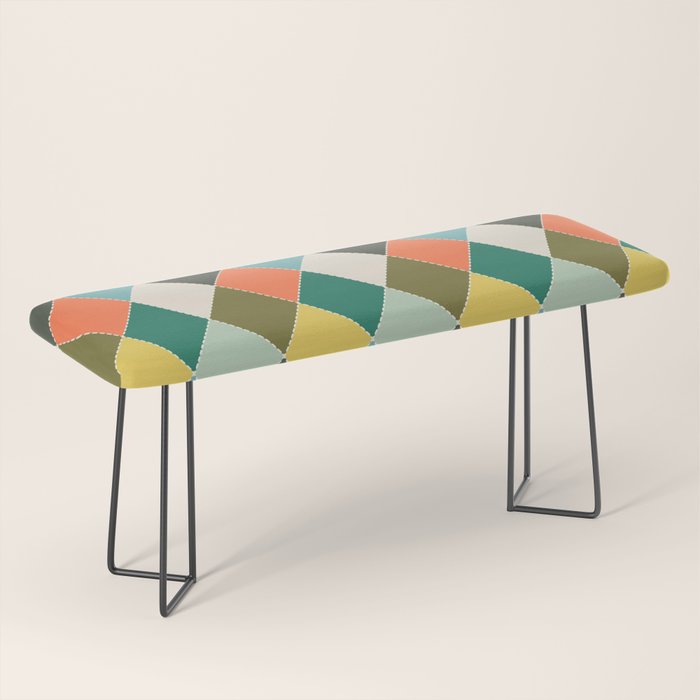 Retro Harlequin - Vintage Colors Bench Gallery Image 1