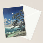 "Spring Moon at Ninomiya Beach" by Hasui Kawase, 1931 Stationery Card Gallery Image 2